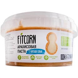 Паста арахисовая FITCORN с морской солью 500 г Дико Вкусно