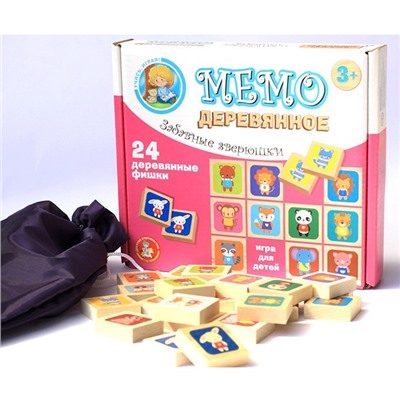 Деревянная игра МЕМО "Забавные зверюшки" 02980 в Самаре