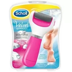 Scholl Velvet Smooth - Электрическая роликовая пилка для удаления огрубевшей кожи стоп, экстра жесткая, розовая