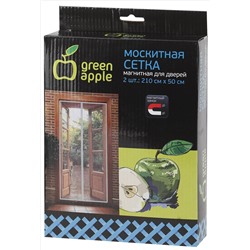 Магнитная сетка на дверь, 2 шт, 210х50 см, Green Apple