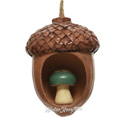 Елочная игрушка Желудь Амретти 8 см темно-зеленый, подвеска (Kaemingk)