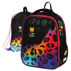 Рюкзак Berlingo Expert Mini "Meow colors" с мешком для обуви (RU09042) 36*27*14см, 2 отделение, 2 кармана, анатомическая спинка