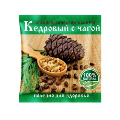 Напиток кедровый с чагой обогащенный пектином 20 г САВА