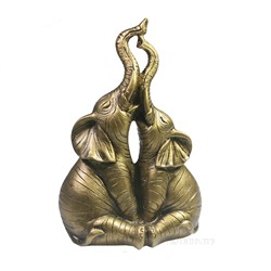 Фигура декоративная Два слона (бронза) L5W9H14