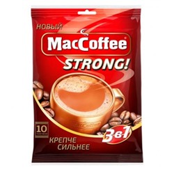 Кофе МасСoffee Стронг 16 гр блок 10 шт. 3 в 1 Россия