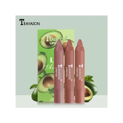 Набор матовых мини-помад Teayason Lips Avocado Just A Tint Lip Crayon Bundle