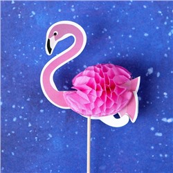 Шпажки «Розовый фламинго», набор 6 шт.