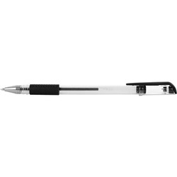 Ручка гель "Lite" черная 0,5мм резин.грип GPBL-К/gr