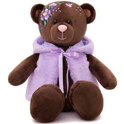 Медведь фиолетовый в жилетке 35 см BB/VIO/25 KULT Bloom collection в Самаре