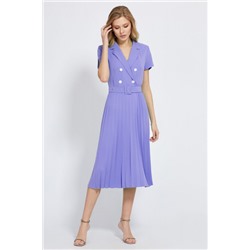 Платье, пояс  Bazalini артикул 4905 фиолетовый
