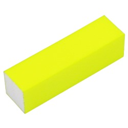Блок четырехсторонний шлифовальный цветной 95х25х25мм, 13 Желтый неоновый