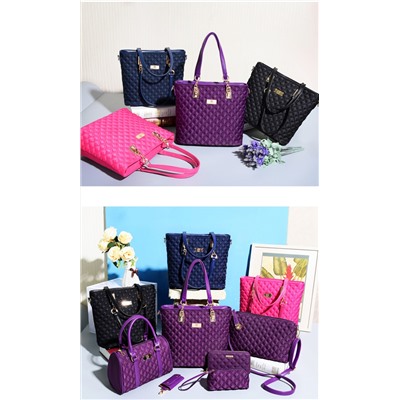 Набор сумок из 6 предметов, арт А44, цвет:фиолетовый ОЦ