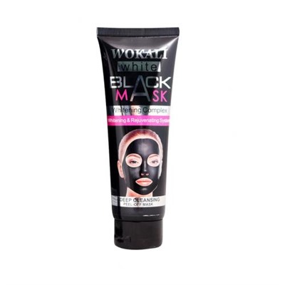 Отшелушивающая черная маска-пленка Wokali Black Mask White для очищения пор 130 г оптом