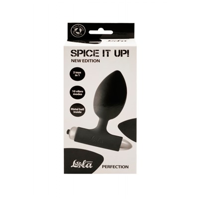 Анальная пробка с вибрацией Spice it up New Edition Perfection Black 8014-01lola