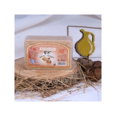 Натуральное оливковое мыло МЕДОВОЕ Knossos, 100г