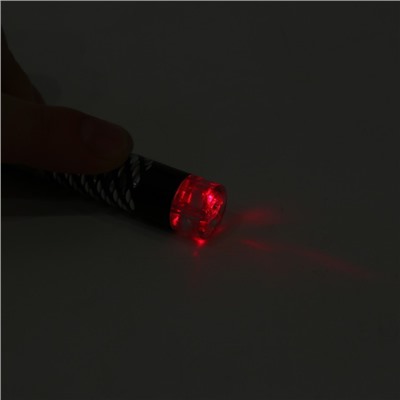 Лазерная указка "Мастер К", с карабином, 2 LED, 7 х 1.5 см