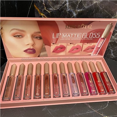 Набор матовых помад Miss Royal Matte Lip Gloss 12pcs (52)