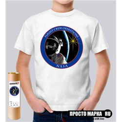 Детская футболка лётный экипаж NASA