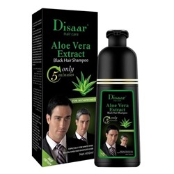 DISAAR  Шампунь Оттеночный ALOE VERA для Мужчин и Женщин ЧЕРНЫЙ (Black Hair)  400мл  (DS-51941)