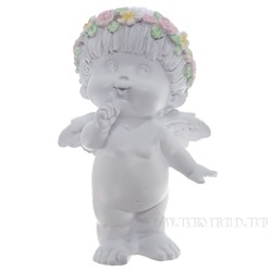 Фигура декоративная Ангел (цвет белый), L10W8,5H14,5 cм