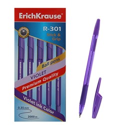 Ручка шарик фиолет. R-301 Violet Stick&Grip 44592 /Erich Krause/ в Самаре