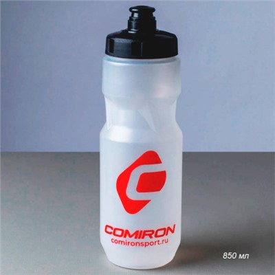 Бутылка для воды COMIRON "Advance" с одноцветным принтом. Прозрачная. 850 мл. /711620 / FWCPE-281Сt / уп 1