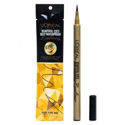 Подводка- фломастер L'OREAL Paris Beautiful Eyes Deep Waterproof Eyeliner