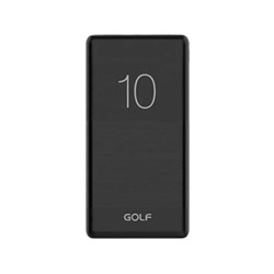 GOLF G80/ Powerbank 10000 mah + Кабель Micro usb /In Micro usb /Out USB 1 А, 2.1A/ White