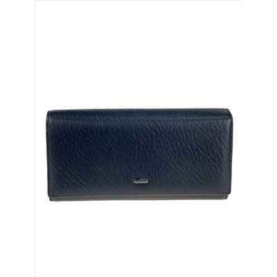 Женский кошелёк-портмоне из мягкой натуральной кожи, цвет черный