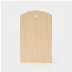 Доска разделочная деревянная с отверстием Доляна, 21×12,5 см, фанера