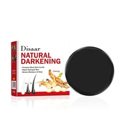 DISAAR  Твердый Шампунь NATURAL DARKENING Восстановление Цвета Темных волос ЖЕНЬШЕНЬ  100г  (DS-5382)