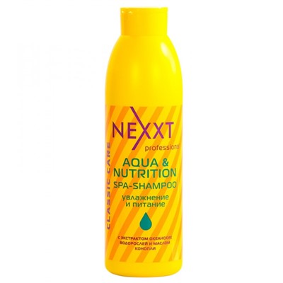 Nexxt Spa Shampoo Aqua and Nutrition / Шампунь увлажнение и питание, 1000 мл