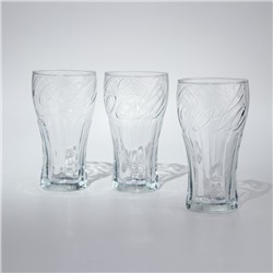 Набор стеклянных стаканов Pasabahce Coca Cola, 350 мл, 3 шт
