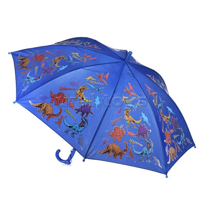 Зонт детский "Динозавры" 50 см с проявлением цвета