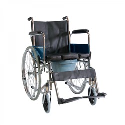 Кресло-коляска механическая с санитарным устройством FS 682