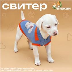 Свитер "Зайка", 2XL (ДС 34, ОШ 34, ОГ 32-51 см)