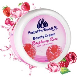 WOKALI  Крем для Лица и Тела BEAUTY CREAM Raspberry Rose увлажняющий МАЛИНА  200мл  (WKL-478)