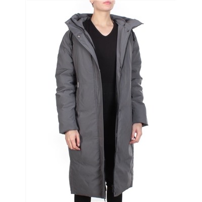 2233 DARK GRAY Пальто женское зимнее AKIDSEFRS (200 гр. холлофайбера)