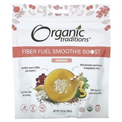 Organic Traditions, Fiber Fuel Smoothie Boost, оригинальный, 300 г (10,6 унции)