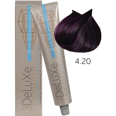 3015532 4.20 Крем-краска для волос 3DELUXE PROFESSIONAL КАШТАНОВЫЙ ИРИС