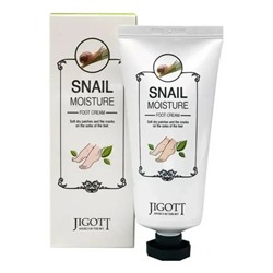 Jigott Крем для ног «муцин улитки» - Snail moisture foot cream, 100гр