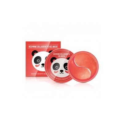 Гидрогелевые патчи для глаз Enbow Сrystal Collagen Gel Eye Mask Red Wine с коллагеном и красным вином