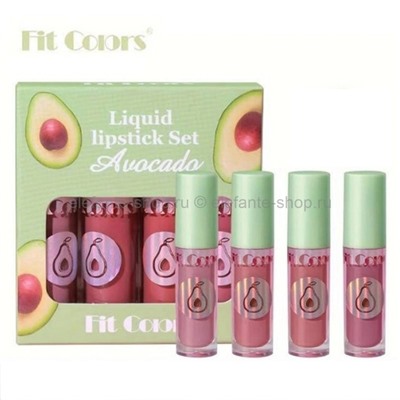 Набор мини-помад для губ Fit Colors Avocado 4in1 Lipstick Set