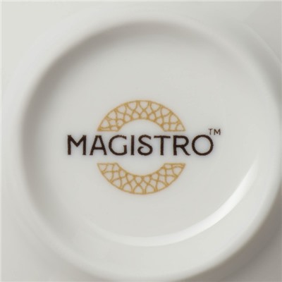 Салатник фарфоровый Magistro La Perle, 250 мл, d=10,2 см, цвет белый
