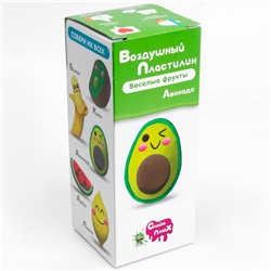 Набор для творчества Воздушный Пластилин 5 цветов Веселые фрукты "Авокадо" (5 шт по 50 мл) Смайл в Самаре