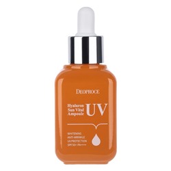 Сыворотка DEOPROCE HYALURON UV SUN VITAL AMPOULE SPF50+ PA++++ 50 мл