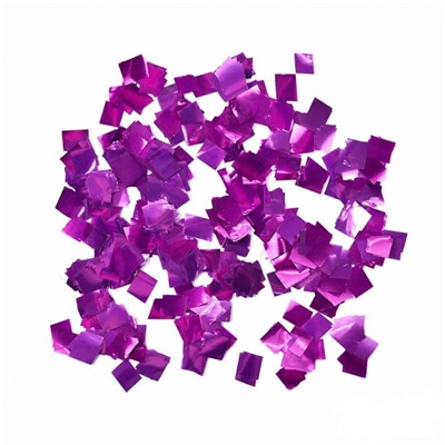Конфетти "Квадрат" Металлизированное, Фиолетовый 6х6 мм