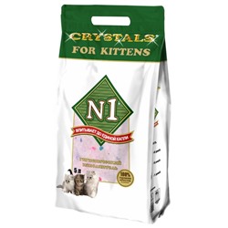 Наполнитель силикагелевый N1 Crystals For Kittens, для котят, 5 л