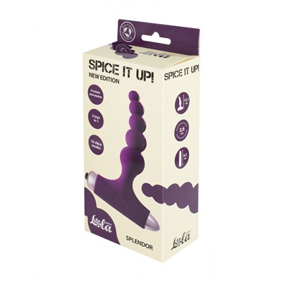 Анальная пробка с вибрацией Spice it up New Edition Splendor Ultraviolet 8017-04lola