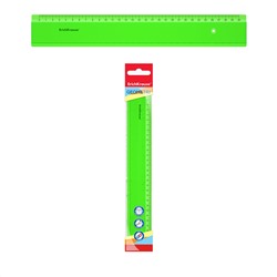 Линейка  30 см пласт ErichKrause Neon зеленая 53003